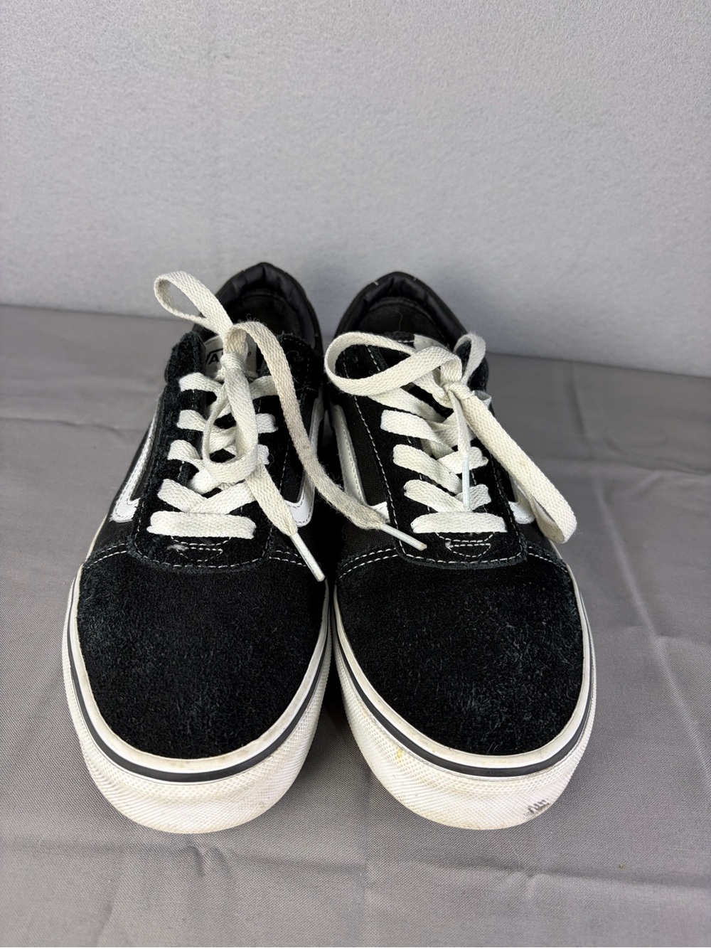 Vans Black and White Low-Top Skate Sneakers